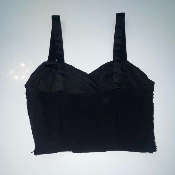 NWOT Zara Beaded Black and Gold Top - Picture 6 of 7